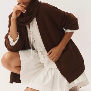 Anthro scarf cardigan